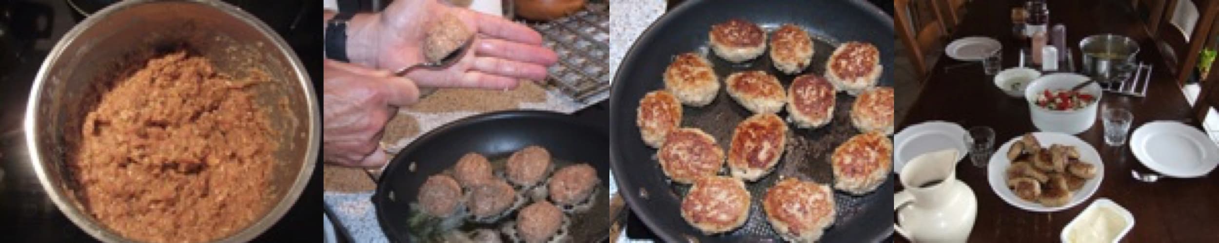 Billeder til opskrift på frikadeller